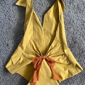 MOSCHINO COUTURE! Backless gold vest. Vintage.
